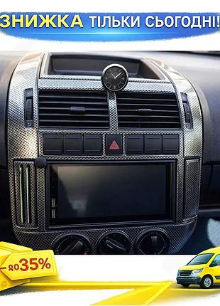 Накладки на панель дерево для volkswagen polo 2005-2009 інтер'єрний тюнінг для покращення дизайну автомо ku-22