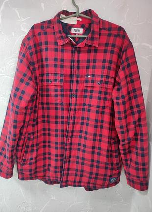 Мужская утепленная куртка -рубашка Tommy jeans