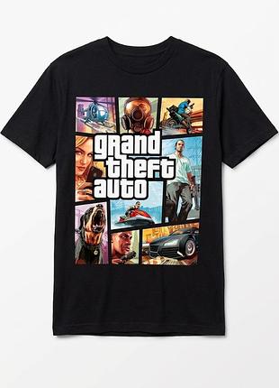 Детская футболка с принтом grand theft autostara