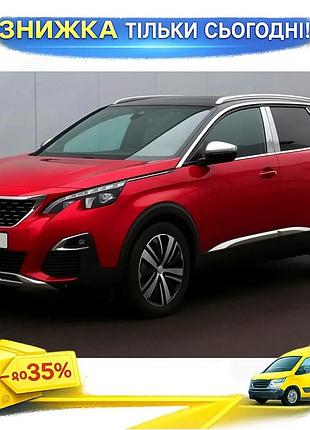Накладки на дверные стойки для peugeot 3008 2016-2023 хромированные молдинги для защиты кузова из нержав ku-22