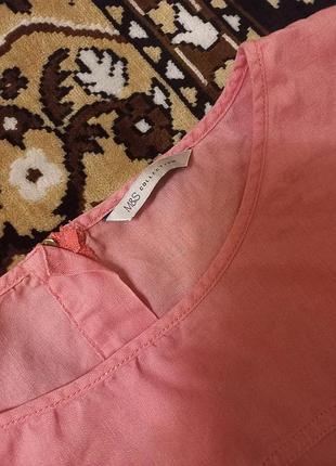 Продам льняную блузку marks &amp;spencer (20) 5