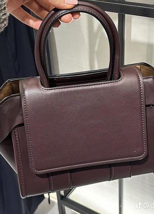 Сумка zara бургунді