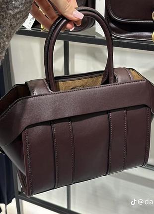 Сумка zara бургунді 2