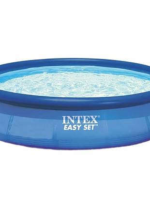 Бассейн семейный "easy set" intex 28158 семейный, 457х84 см, с картриджным фильтром (220-240v)