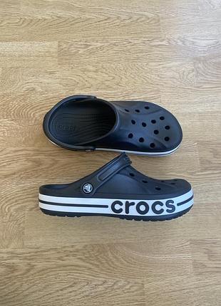 Crocs bayaband clog черные сабо кроксы крокс клоги шлепанцы шлепки резиновые тапочки
