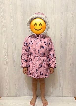 Зимова куртка disney baby з мінні маус, р. 98