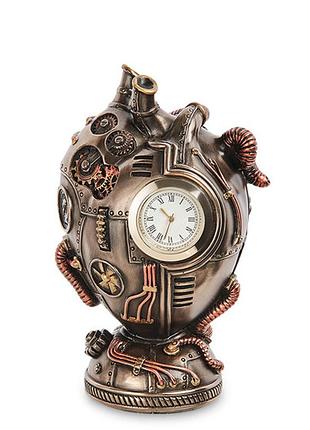 Годинник настільний veronese в стилі стипанк серце11,5х7х6,5 см 1906661