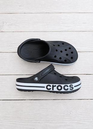 Crocs bayaband clog черные сабо кроксы крокс клоги шлепанцы шлепки резиновые тапочки