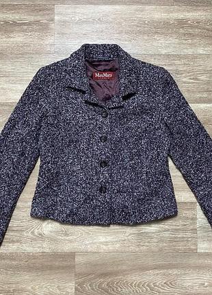 Жакет піджак max mara studio boucle tweed твид size m