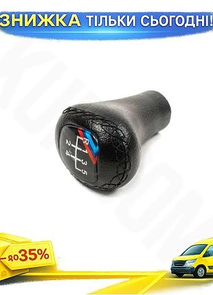 Ручка кпп v3-5ст кожзам черная гладкая для bmw 5 серия e-34 1988-1995 тюнинг автоинтерьер замена ku-22
