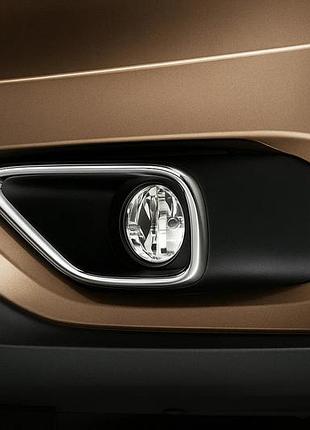 Окантовка протитуманок 2015-2026 (2 шт., нерж.) для fiat doblo ii рр