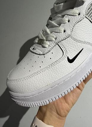 Nike air force 1 mid utility white / black 2