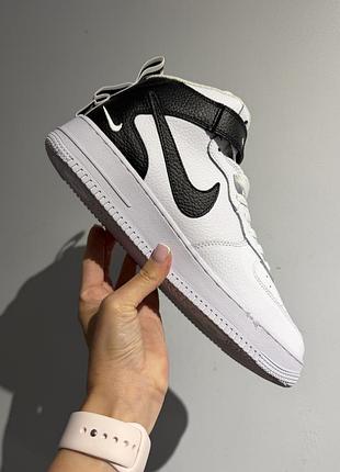 Nike air force 1 mid utility white / black 3