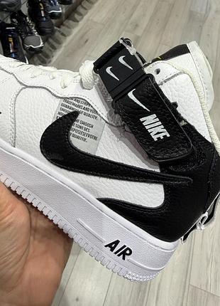 Nike air force 1 mid utility white / black 5