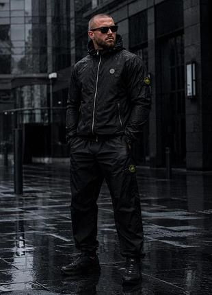 Комплект stone island gore-tex + водонепроникна вітровка (100% nylon / polyester