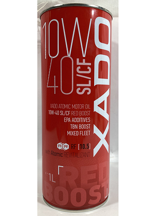 Масло моторное xado atomic oil 10w40 sl cf 1л red boost xa-26144