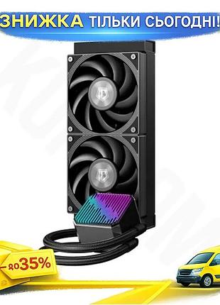 Ku система рідинного охолодження universal fit id-cooling dx240 max black для процесора до 300 вт охол uni2l_k
