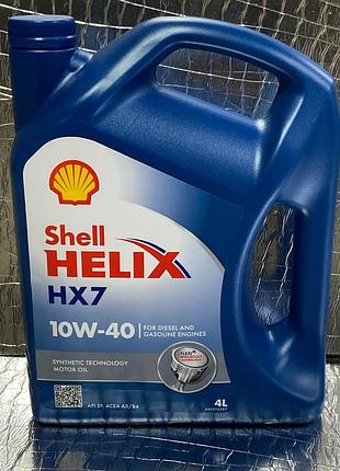 Олива моторна shell helix hx7 4л 10w-40
