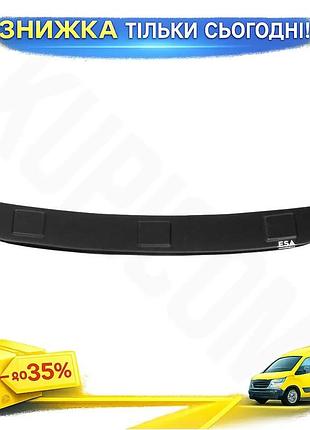Накладка на задний бампер esa для mercedes c-class w205 2014-2021 самоклеящаяся хромированная защита от ku-22