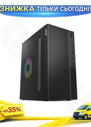 Ku корпус 2e teamx universal fit mini tower black 500 вт для пк micro atx mini itx охлаждающий компакт uni2l_k