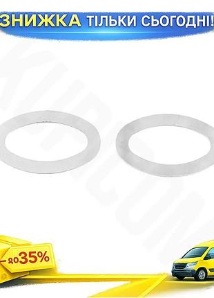 Обводка поворотника carmos 2 шт нержавеющая сталь для citroen c-2 2003-2009 хром накладки для тюнинга ав ku-22
