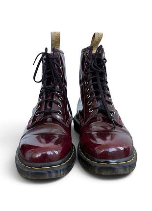 Вишневі черевики dr martens 1460 3