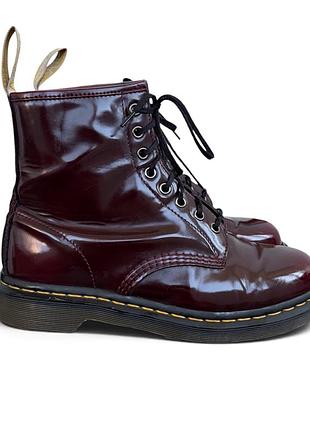Вишневі черевики dr martens 1460 2
