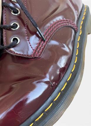 Вишневі черевики dr martens 1460 9