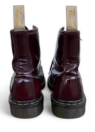 Вишневі черевики dr martens 1460 8