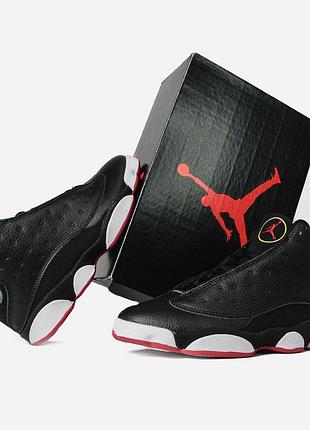 Кросівки jordan 13 retro black red 9