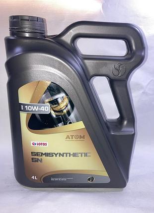 Масло моторное lotos semisynthetic sn a3/b4 10w-40 полусинтетика 4л