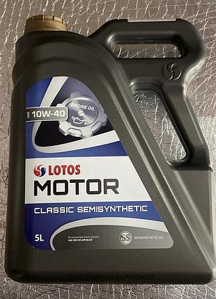 Масло моторное lotos motor classic semisynthetic sg/ce a3/b4 10w-40 полусинтетика 5л