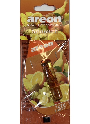 Ароматизатор освежитель воздуха на зеркало жидкий 5мл тутти фрутти tutti frutti areon