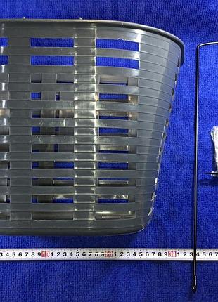 Корзина велокорзина 28 передняя (пластик) литая черная велосипед украина