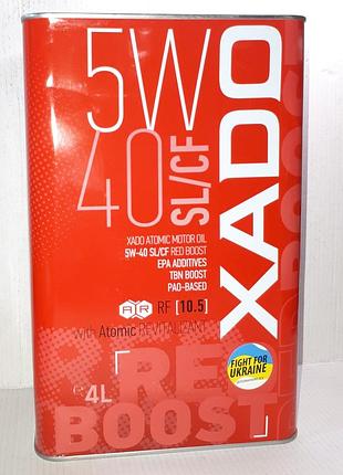 Масло моторное xado atomic oil 5w40 sl cf 4л