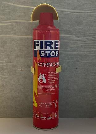 Огнетушитель углекислотный fire stop 1000 ml. f-25 с пласт. держателем