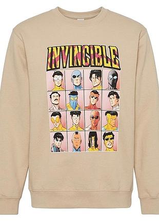 Чоловічий бежевий лонгслів кофта invincible