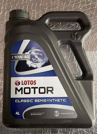 Масло моторное lotos motor classic semisynthetic sg/ce a3/b4 10w-40 полусинтетика 4л