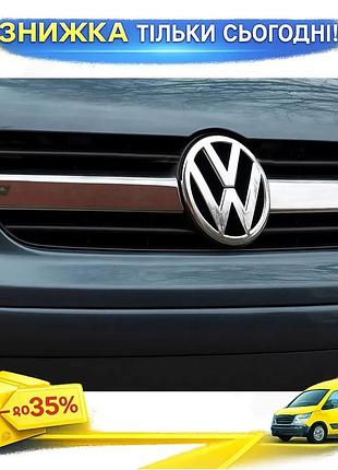 Накладки на решетку 2 шт omsaline для volkswagen t5 transporter 2003-2010 хромированные самоклеящиеся дл ku-22