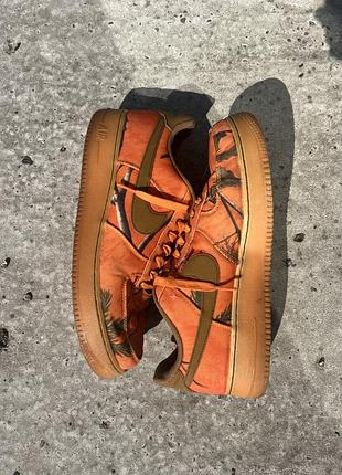 Nike air force 1 real tree realtree one orange black white