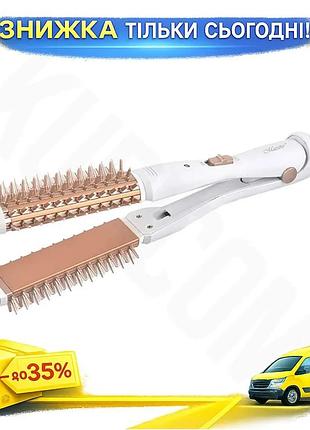 Ku випрямляч-плойка maestro 50вт universal fit 210°c для волосся uni2l_k