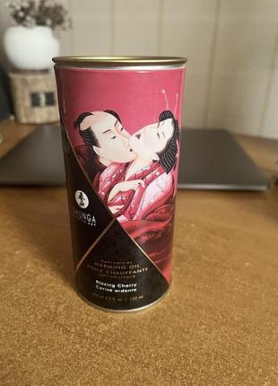 Їстівна масажна олія aphrodisiac warming oil blazing cherry,