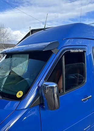 Козырек на лобовое стекло (черный глянец, 5мм) для volkswagen lt 1995-2006 гг