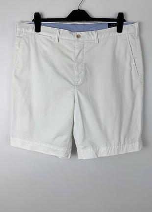 Чоловічі однотонній бавовняні шорти на блискавці, з кишенями, polo ralph lauren розмір 38