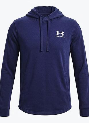 Синяя мужская кофта худи under armour