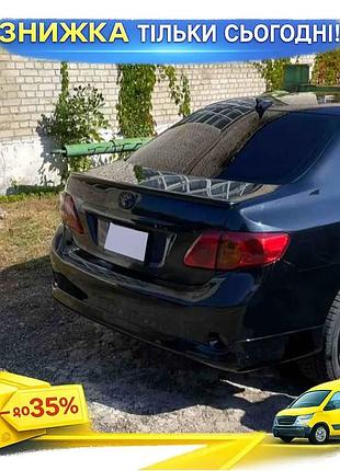 Накладка на задний бампер под покраску toyota corolla 2007-2013 тюнинг защита от повреждений обвес ku-22