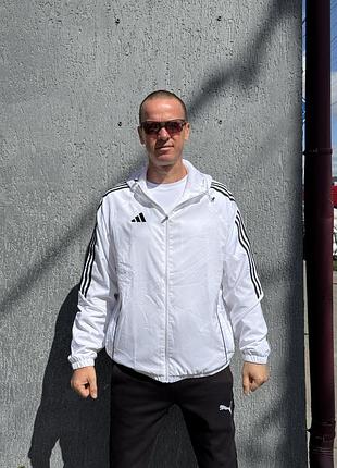 Оригінал спортивна вітрівка adidas adidas tiro 24 m jacket im8808 оригинал адідас курточка біла літо осінь демісезон l повсякденна для бігу спорту