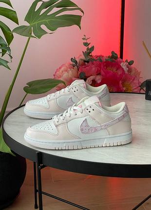 😍 жіночі кросівки nike dunk low essential paisley pack pink wmns fd1449-100