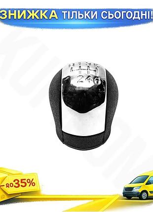 Ручка кпп для opel vectra c 2002-2008 6 ступенів механічна шкірозамінник для тюнінга авто ku-22