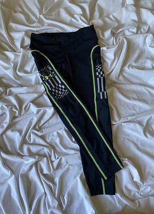 Under armour женские черные тайтсы ua run anywhere ankle tight l